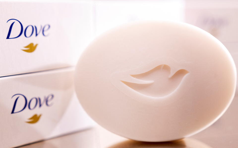 Dove soap is one of Unilever's brands