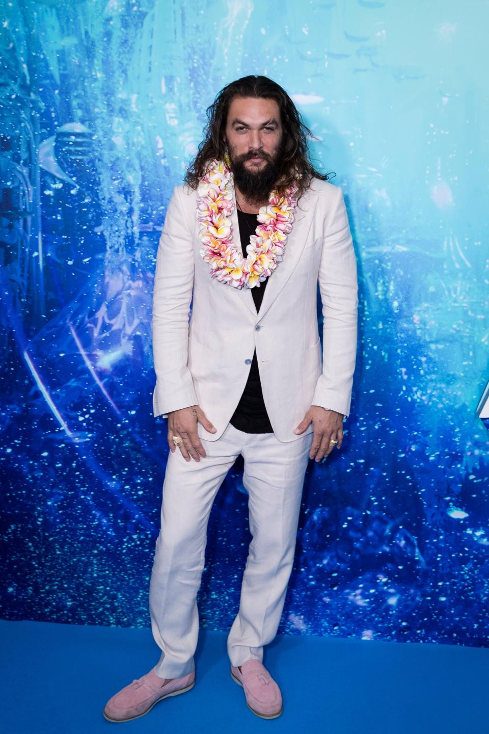 Jason Momoa at an "Aquaman" Sydney Fan Event in 2018.