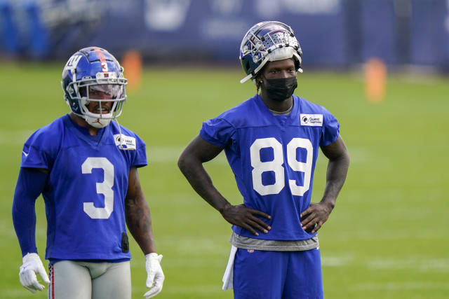 Giants' Kadarius Toney returns to practice after stay on COVID list