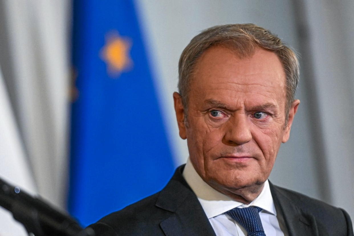 Donald Tusk, ex-président du Conseil européen, fait figure de favori. Si son mouvement s'allie avec de plus petits partis, il peut représenter une majorité d'élus au Parlement.  - Credit:OMAR MARQUES / ANADOLU / Anadolu via AFP