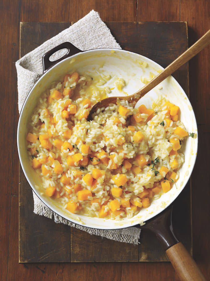 <p>This quick risotto only takes half an hour to make, and it's the perfect warm winter dish. </p><p><em><a href="https://www.womansday.com/food-recipes/food-drinks/recipes/a11538/butternut-squash-risotto-recipe-122820/" rel="nofollow noopener" target="_blank" data-ylk="slk:Get the Butternut Squash Risotto recipe.;elm:context_link;itc:0;sec:content-canvas" class="link ">Get the Butternut Squash Risotto recipe. </a></em></p>