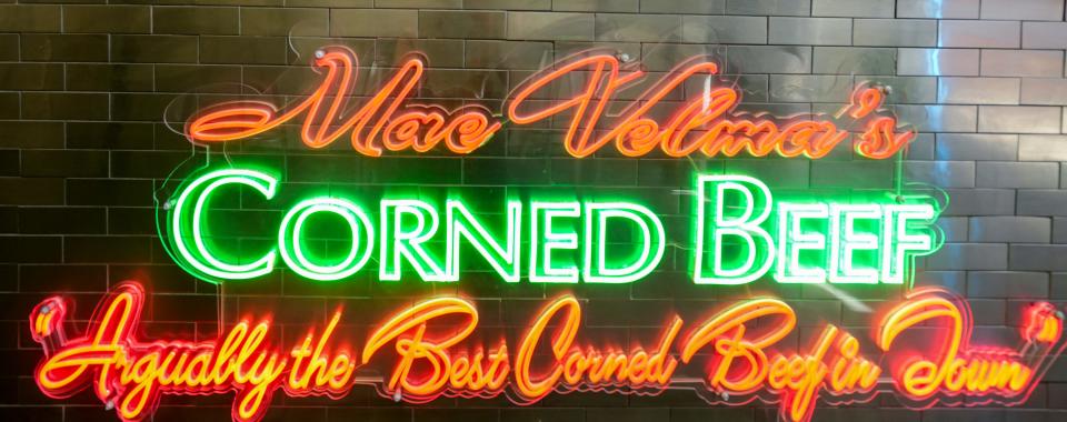 A neon sign is part of the decor at the second Mae Velma's Corned Beef, opening in July at 7276 N. Teutonia Ave. The counter-service restaurant is primarily aimed at takeout, but it has eight seats for dine-in customers.