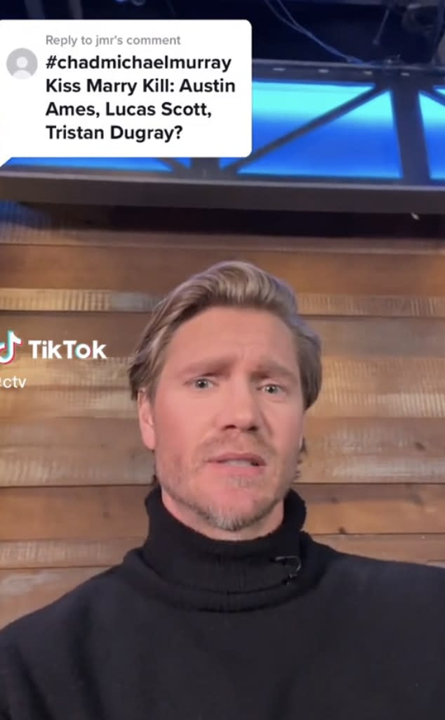 Chad Michael Murray, TikTok screengrab