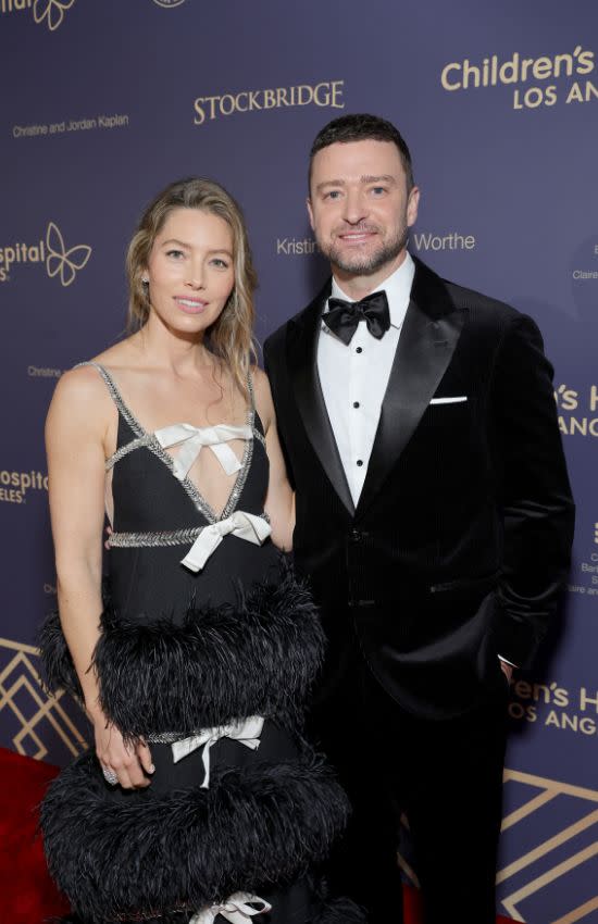 Jessica Biel y Justin Timberlake en una reciente gala benéfica