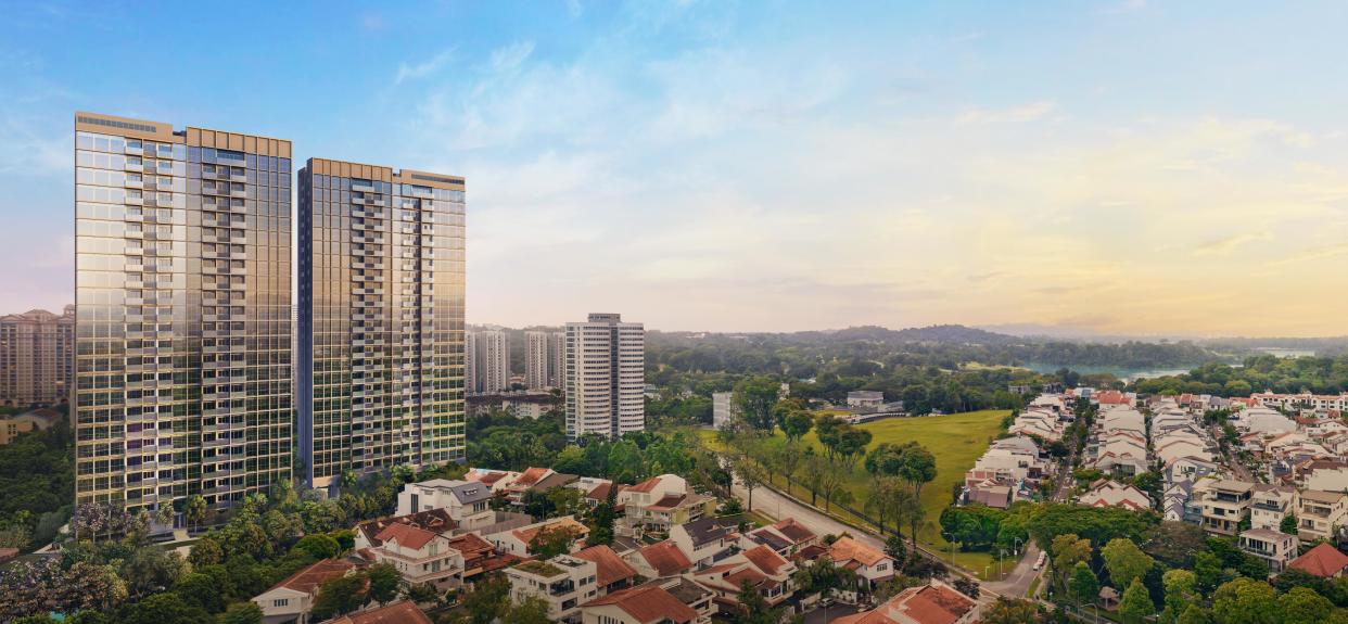 Artist impression of AMO Residence, to be unveiled by UOL Group Limited, Singapore Land Group and Kheng Leong Co. (PHOTO: UOL)