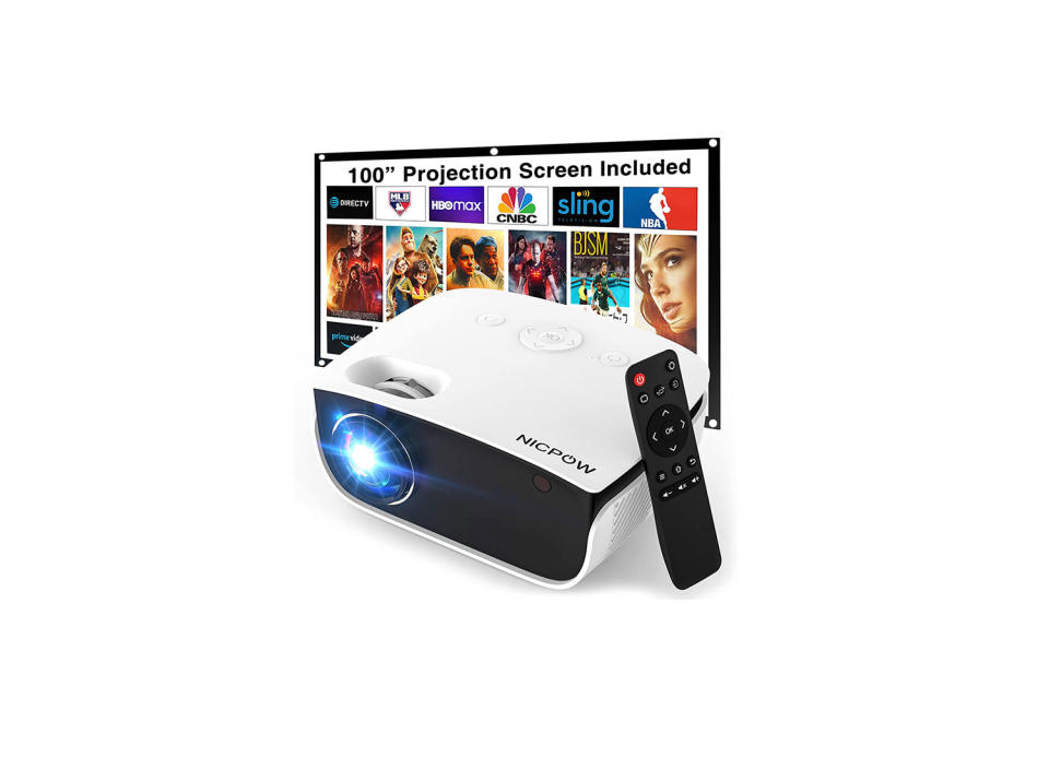 NICPOW mini projector supports 1920x1080P resolution, the original resolution is 1280x720P