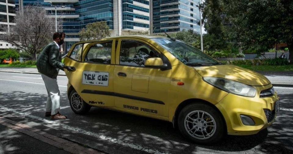 Paro taxistas en Colombia. Foto: Alcaldía de Bogotá