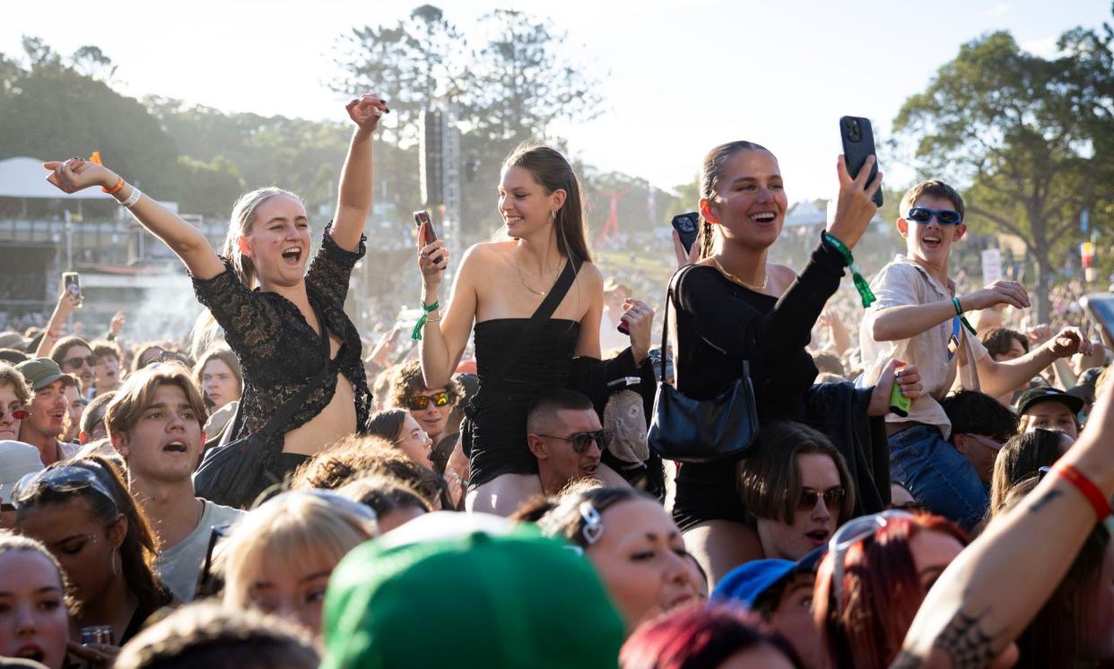 <span>The crowd at last year’s Splendour in the Grass. The 2024 festival has been cancelled and organisers have not committed to returning in 2025.</span><span>Photograph: Matt Jelonek/Getty Images</span>