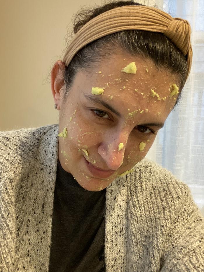 Overall, I found making a face mask from an avocado to be a fail. (Photo: Jamie Davis Smith)