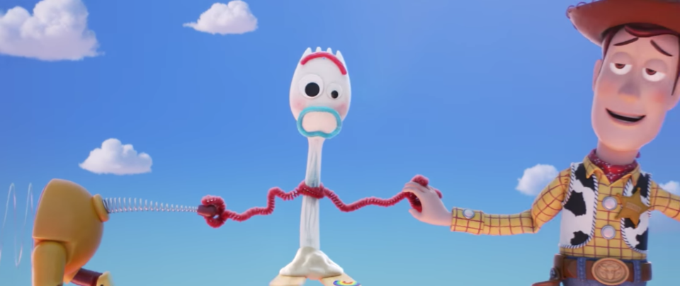 Forky in the Toy Story 4 trailer (Disney/YouTube)