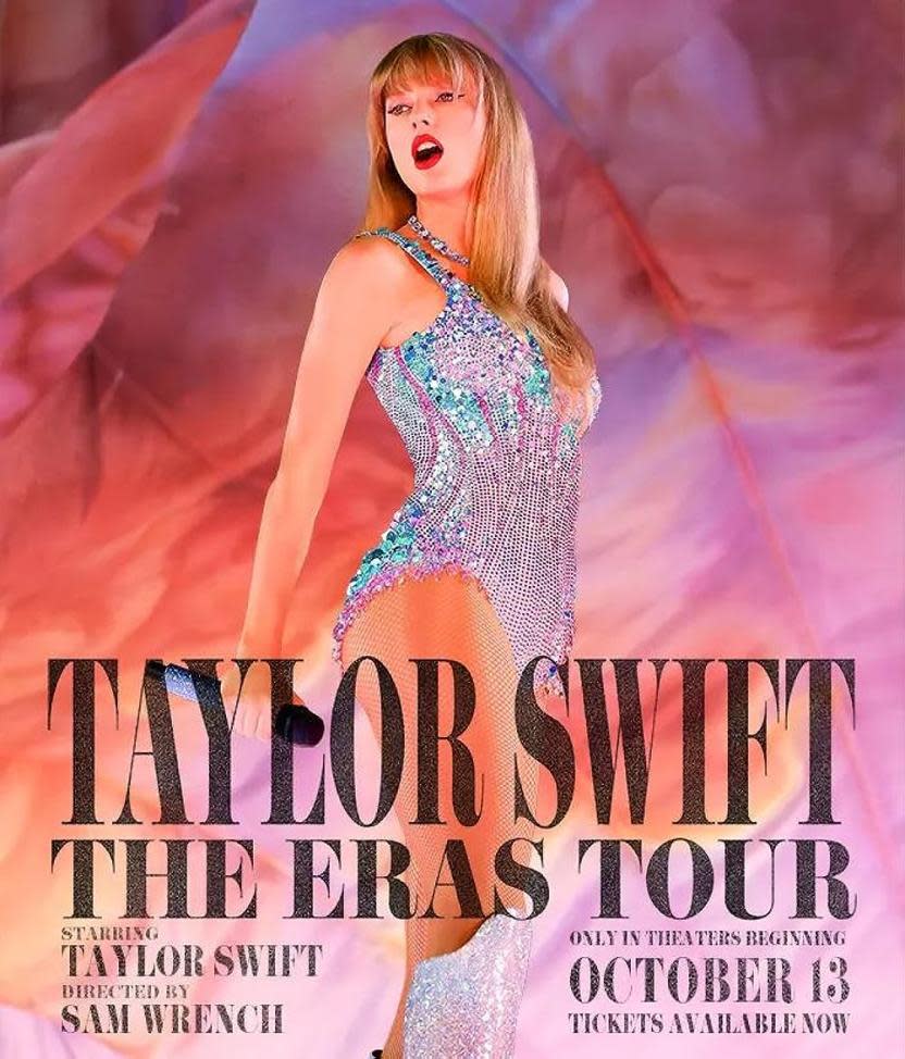 Póster oficial de Taylor Swift: The Eras Tour (Fuente: IMDb)