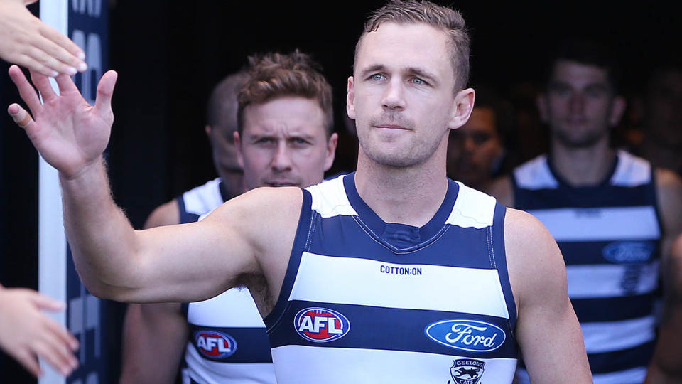 Joel Selwood is NOT playing. (Photo by Michael Dodge/Getty Images)