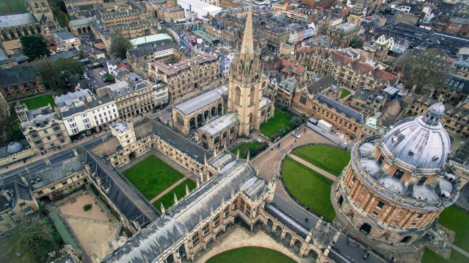 An aerial view of Oxford University. (Sidharth Bhatia/Unsplash)