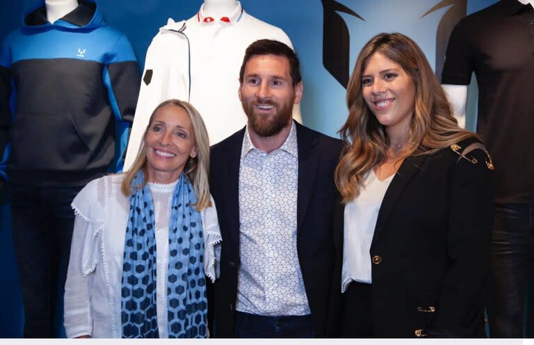 Ginni Hilfiger, Lionel Messi y María Sol Messi