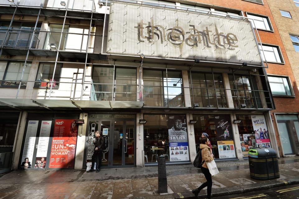 The incident occurred at the end of Paul Currie's hour-long show at the Soho Theater (John Stillwell/PA) (PA Archive)