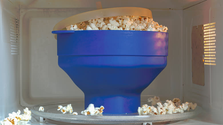 silicone microwave popcorn popper