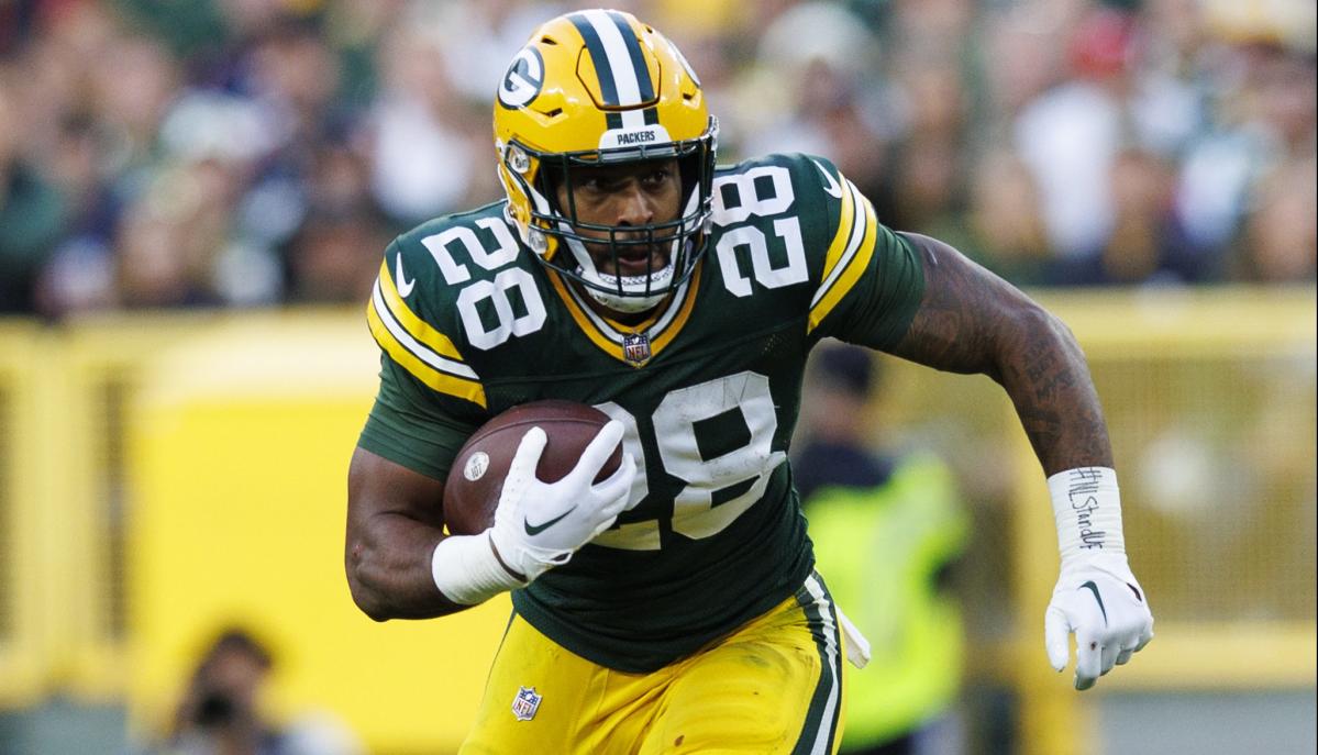 A.J. Dillon on playing for Packers: 'I'd play here until I can't run