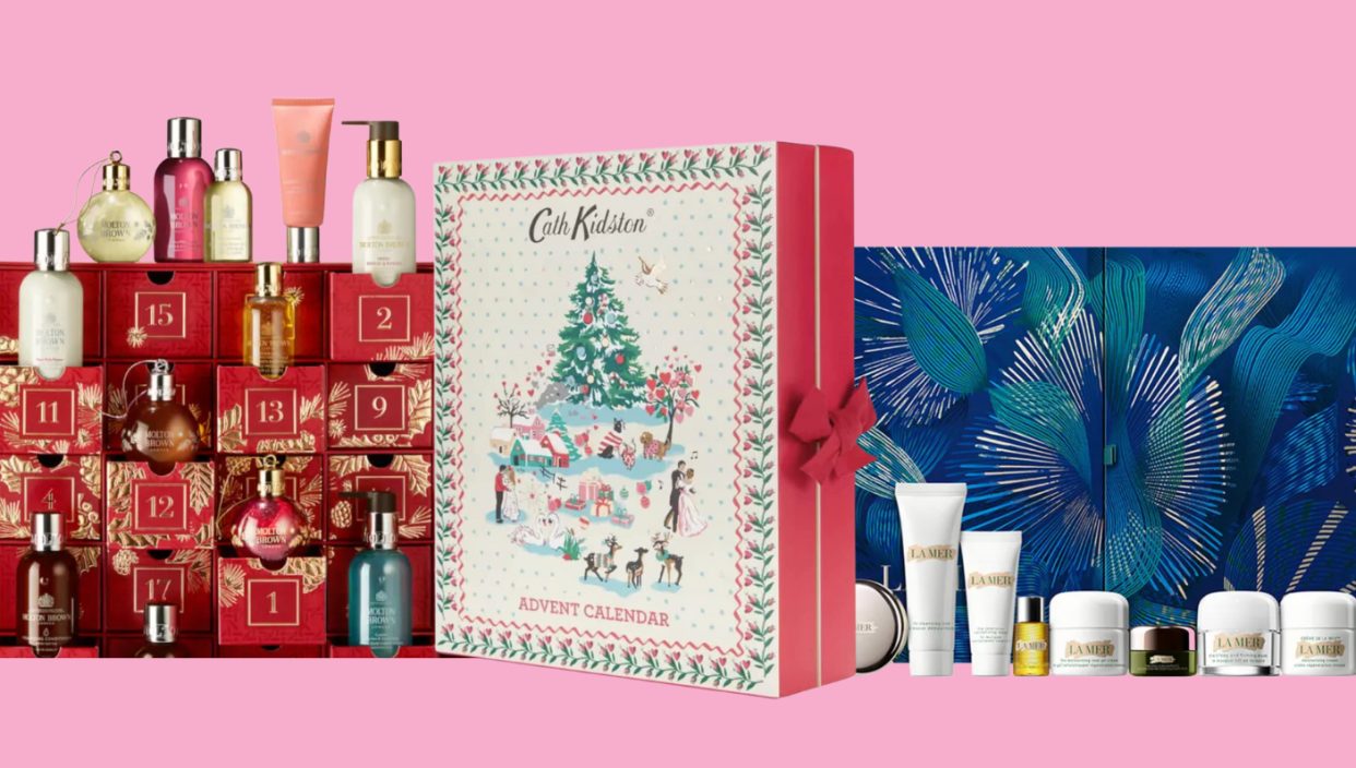 Christmas beauty advent calendars. (PHOTO: Lookfantastic, Amazon)