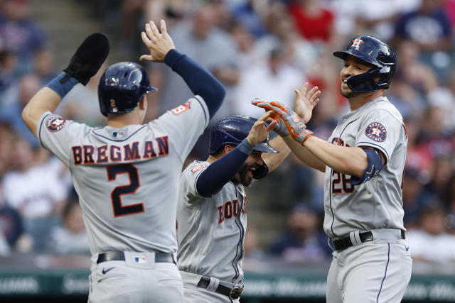 Mancini hits 2 HRs, Astros roll past Guardians 9-3