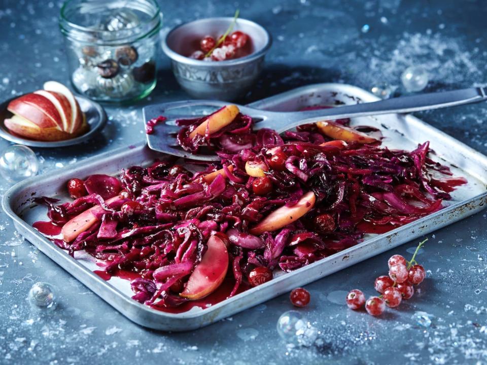 roasted red cabbage