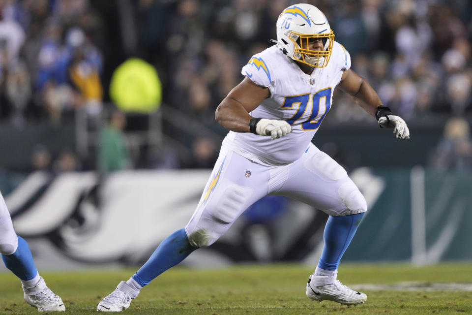 Los Angeles Chargers offensive tackle Rashawn Slater