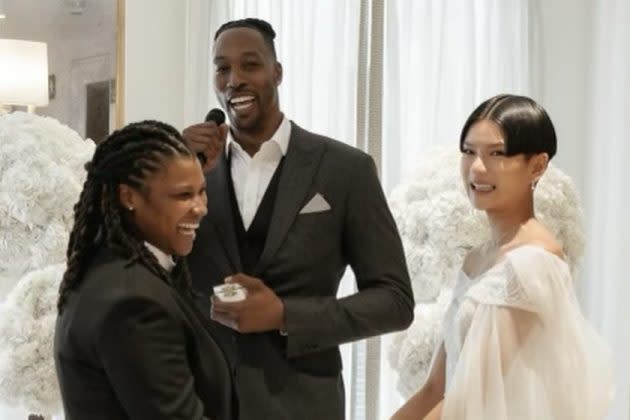 Dwight Howard oficia boda en España para la diseñadora de moda London Wilmot