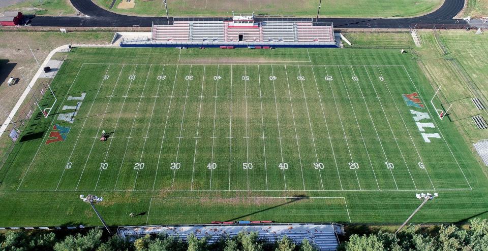 The Wall Township High School football field is shown Thursday, November 11, 2021.
