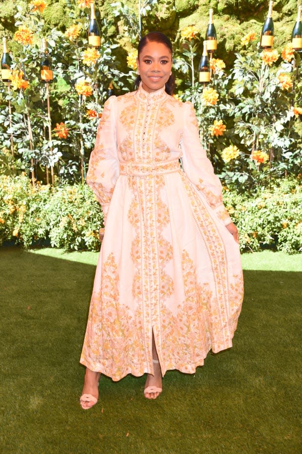 <p>Regina Hall in Zimmermann at the Veuve Clicquot Polo Classic Los Angeles at Will Rogers State Historic Park. Photo: Gregg DeGuire/Getty Images</p>