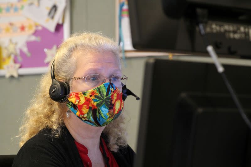 Staff at an eICU in Sacramento, California