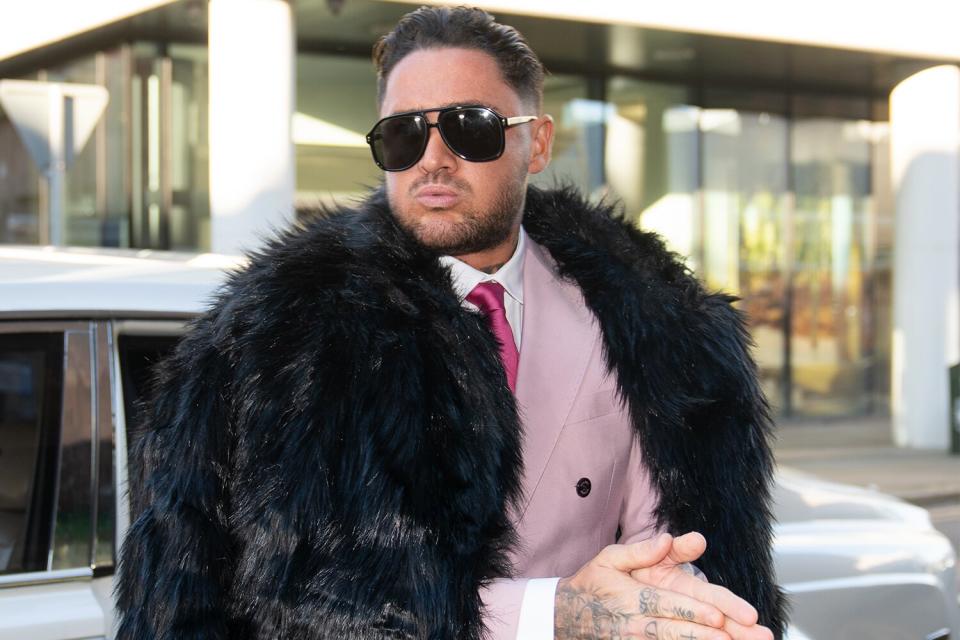 Reality TV star Stephen Bear arrives at Chelmsford Crown Court, Essex, where he is charged with voyeurism and two counts of disclosing private sexual photographs or films. The 32-year-old, who appeared in Ex On The Beach, is accused of secretly recording himself having sex with a woman and posting the footage online. Picture date: Tuesday December 6, 2022. (Photo by Joe Giddens/PA Images via Getty Images)