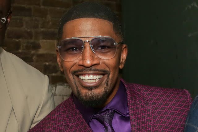 <p>Photo by Dave Benett/Getty</p> Jamie Foxx in London on Feb. 23, 2023