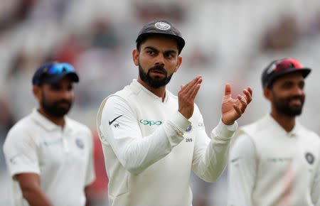 Cricket - England v India - Third Test - Trent Bridge, Nottingham, Britain - August 21, 2018 India's Virat Kohli applauds Action Images via Reuters/Paul Childs