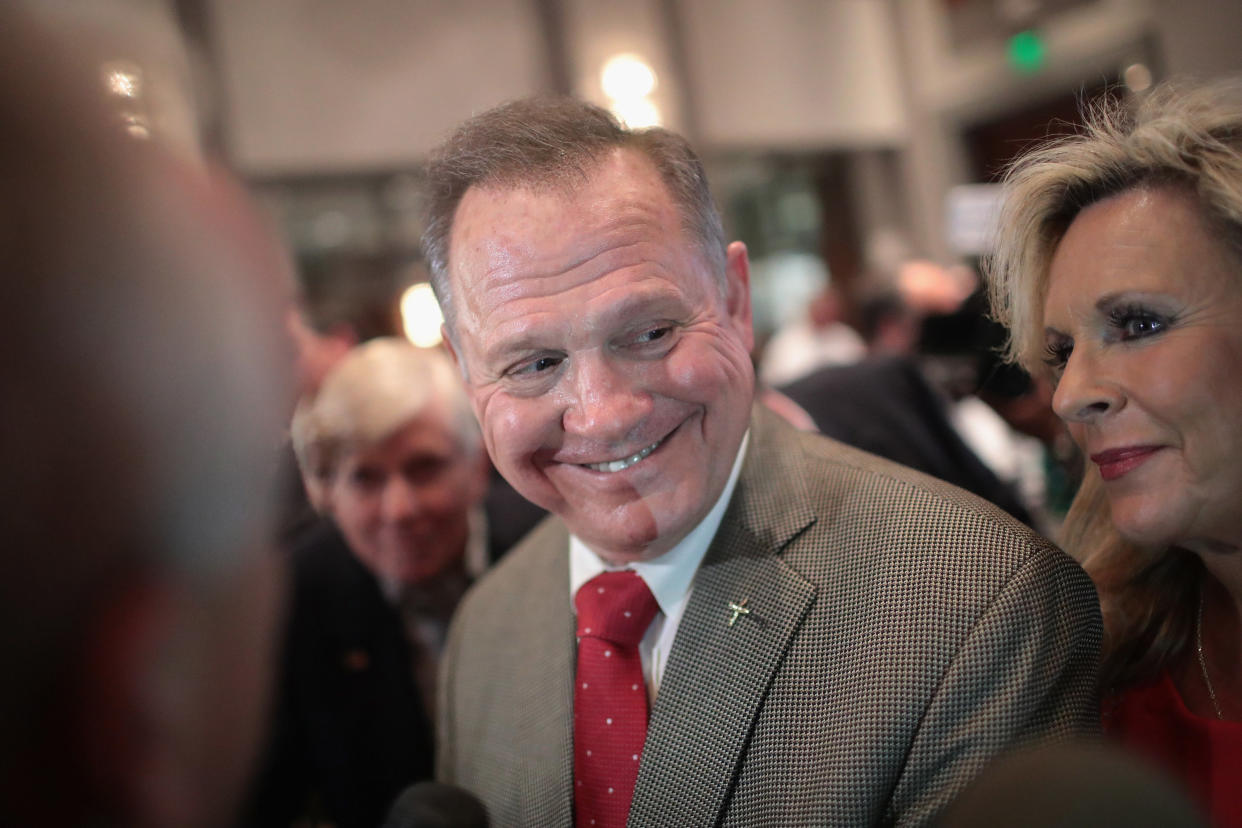 Five women have accused Roy Moore, the former Alabama chief justice, of pursuing them when he was in his 30s and they were in their teens. Moore has denied the allegations. (Photo: Scott Olson via Getty Images)