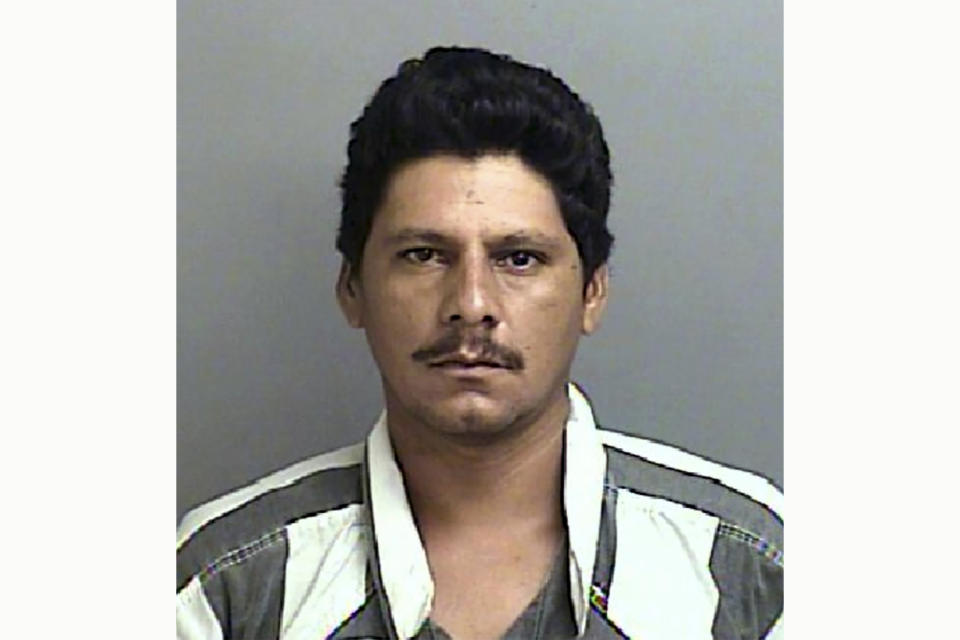 This undated photo released by the FBI (Houston) shows Francisco Oropeza. A manhunt continues for Oropeza, who is accused of fatally shooting five of his neighbors late Friday, April 28, 2023, in the rural community of Cleveland, Texas. (FBI via AP)