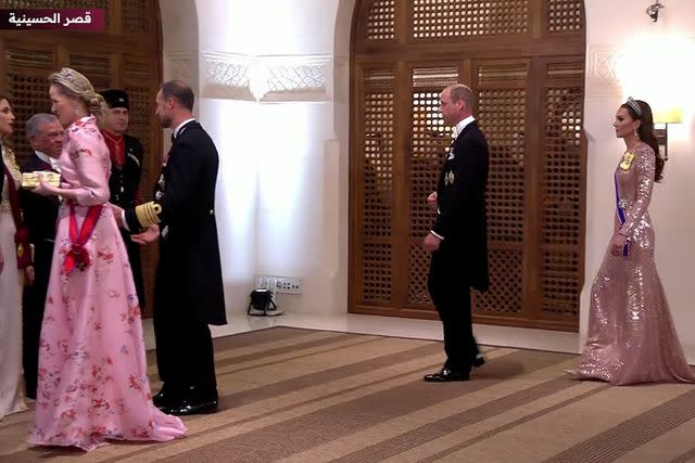 <p>Royal Hashemite Court/Youtube</p> Prince William and Kate Middleton