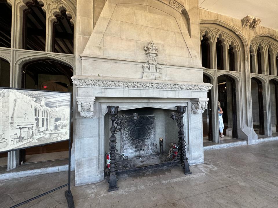 fireplace at hempstead house