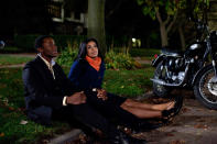 Derek Luke and Jordin Sparks in TriStar Pictures' "<a href="http://movies.yahoo.com/movie/sparkle-remake/" data-ylk="slk:Sparkle;elm:context_link;itc:0;sec:content-canvas" class="link ">Sparkle</a>" - 2012