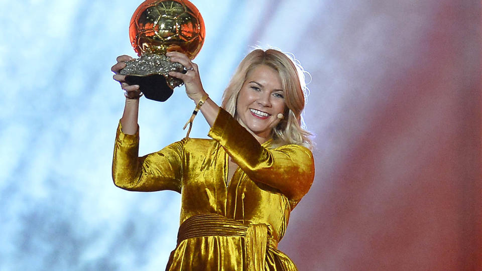 Ada Hegerberg wins the 2018 Ballon D’Or. (Photo by Aurelien Meunier/Getty Images)
