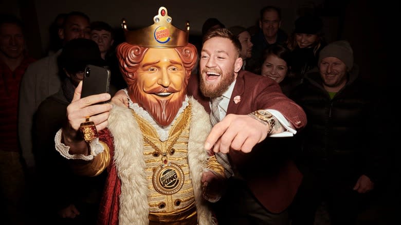 The King takes selfie 