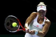 Tennis - BNP Paribas WTA Finals - Singapore Indoor Stadium - 25/10/16 Germany’s Angelique Kerber in action during her round robin match Mandatory Credit: Action Images / Yong Teck Lim Livepic