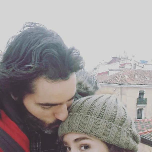 La colombiana y su novio/Danna Garcia/Instagram