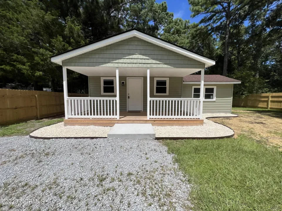 This single family house located at 7118 Dale Ave., SW, Ocean Isle Beach, N.C., is for sale.