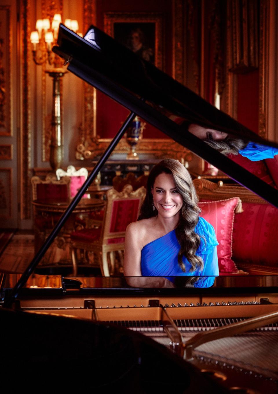 Princess Kate gave a short, instrumental piano performance in the opening sequence for the Eurovision Song Contest Grand Final.