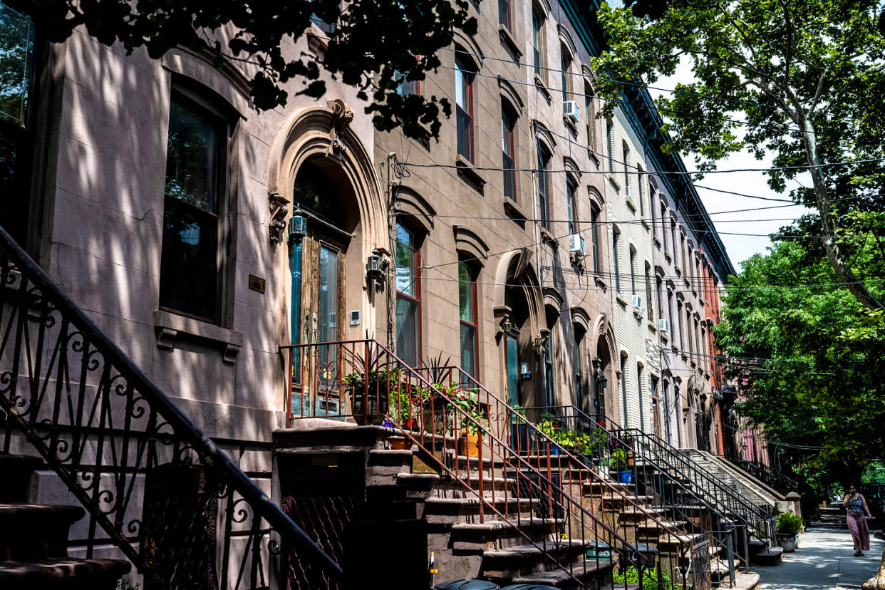 Row houses in the Historic District of Jersey City (Stephanie Keith / Bloomberg via Getty Images file)