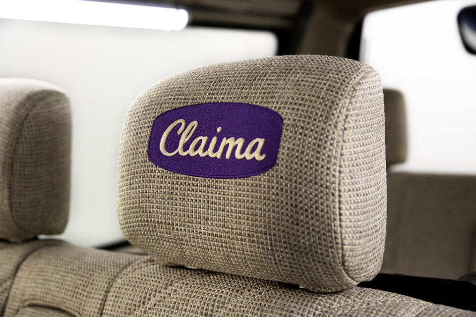 A Claima Stories headrest. - Credit: Courtesy of Claima Stories