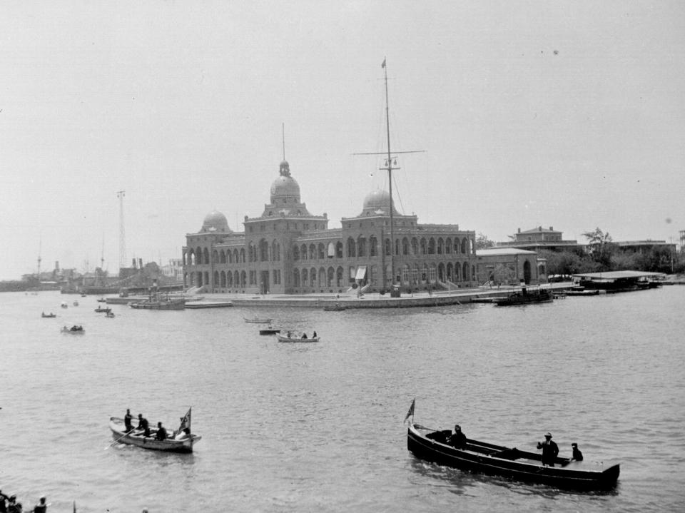 July 1926: Suez Canal Offices at Port Said, Egypt