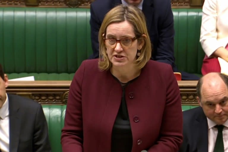 Britain's Home Secretary Amber Rudd said the toxin was 'very rare'