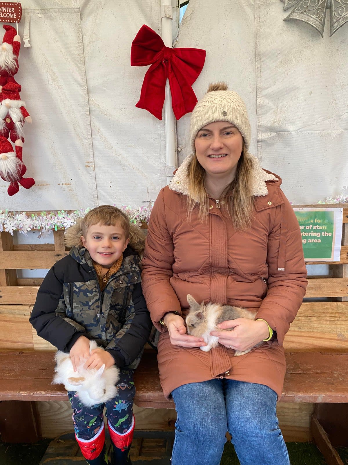 Louise Murmut and her five-year-old son (Louise Murmut)