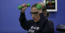 <p>In her biopic, <em>RBG</em>, Ginsburg showed off her impressive lifting skills. Ginsburg said one of the <a href="https://www.youtube.com/watch?v=HsaHGFQjp0w" rel="nofollow noopener" target="_blank" data-ylk="slk:toughest exercises;elm:context_link;itc:0;sec:content-canvas" class="link ">toughest exercises</a> she's done is the plank, which <em>yeah,</em> agreed. </p><p>Separate from the film, during Ginsburg's appearance at the Virginia Military Institute, Georgetown law professor <a href="https://www.politico.com/magazine/story/2017/02/rbg-ruth-bader-ginsburg-workout-personal-trainer-elena-kagan-stephen-breyer-214821" rel="nofollow noopener" target="_blank" data-ylk="slk:Mary Hartnett said;elm:context_link;itc:0;sec:content-canvas" class="link ">Mary Hartnett said</a>, "Justice Ginsburg does 10 pushups and she does not do the so-called 'girl pushups.' She does not use her knees. And then she stretches back for a very brief pause and she does 10 more."</p>