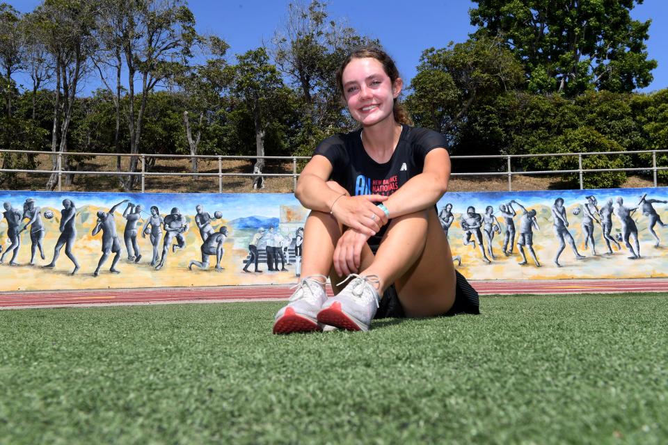 Ventura High's Sadie Engelhardt had a record-setting freshman season on the track, winning two CIF-SS titles, a state championship, and a national title at the Nike Outdoor Nationals.